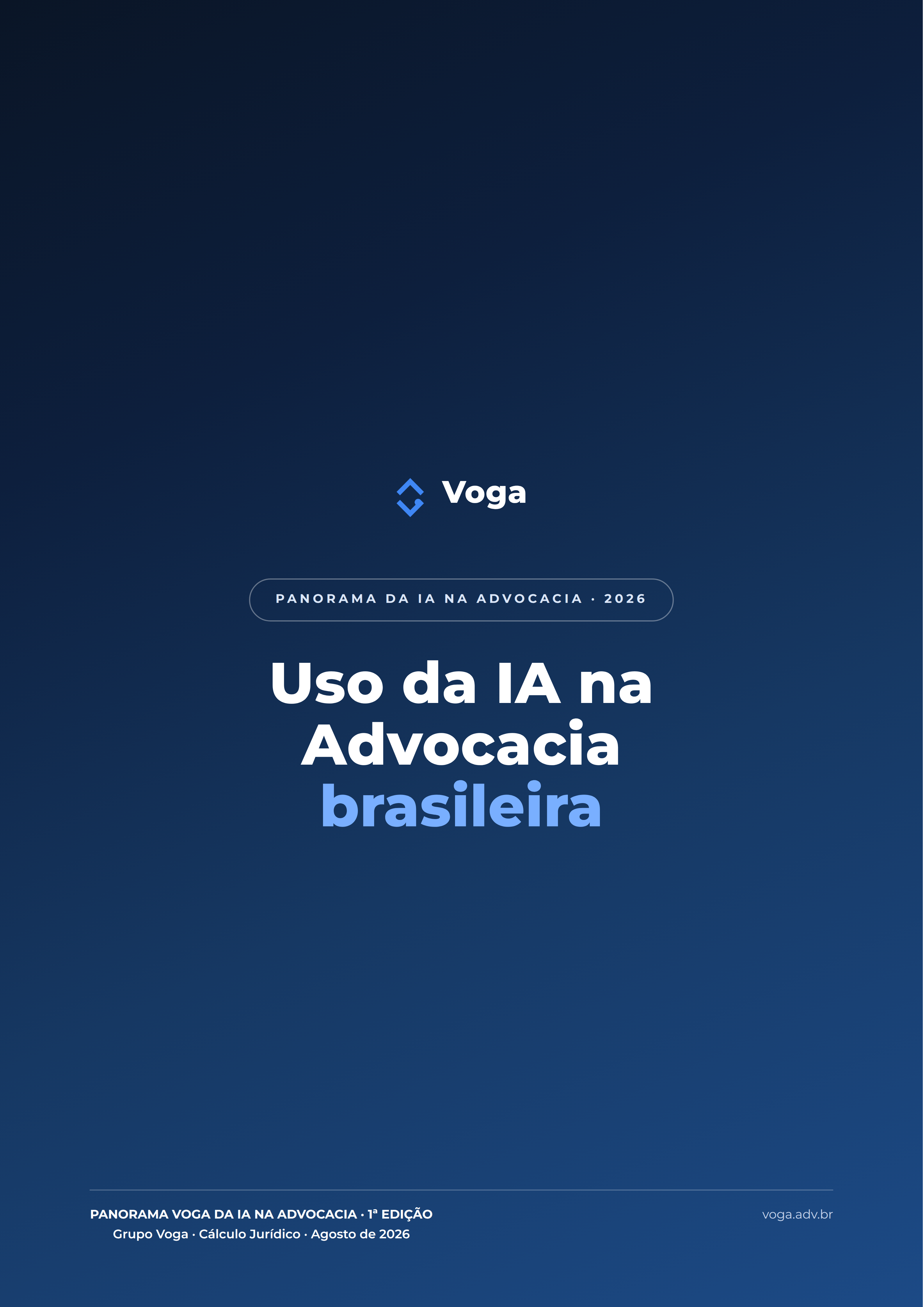 Capa do Panorama Voga da IA na Advocacia 2026
